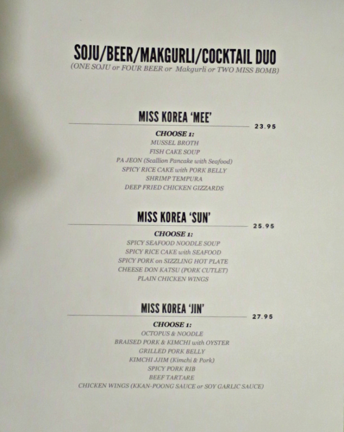 misskorea_combo menu