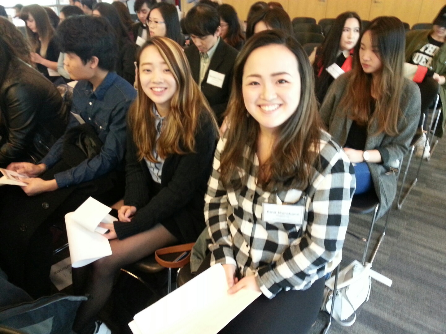 Waiting for their turns! Can't wait for their speeches!